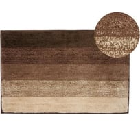 Коврик для ванной Аквалиния Полоска микрофибра, коричневый, 50х80 35317-6