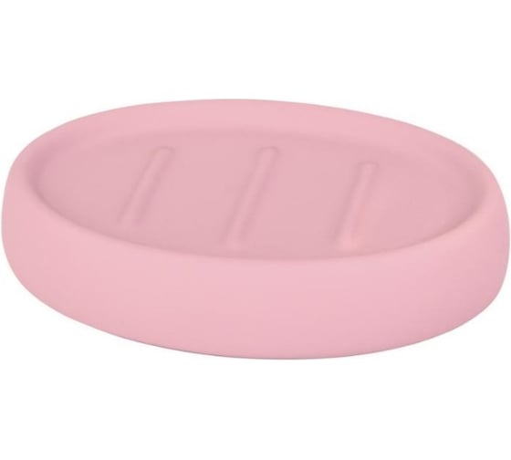 Керамическая мыльница Аквалиния Soft розовая B4333A-4P