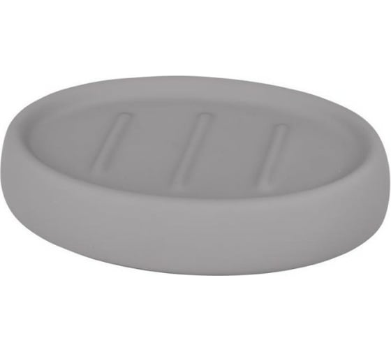 Керамическая мыльница Аквалиния Soft серая B4333A-4G 1