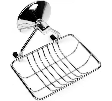 Металлическая мыльница Аквалиния на малой присоске W3040