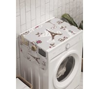 Органайзер для хранения Ambesonne "Парижская романтика" на стиральную машину, 45x120 см, cwm_8695