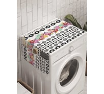 Органайзер для хранения Ambesonne "Цветы с ограждением" на стиральную машину, 45x120 см, cwm_8365