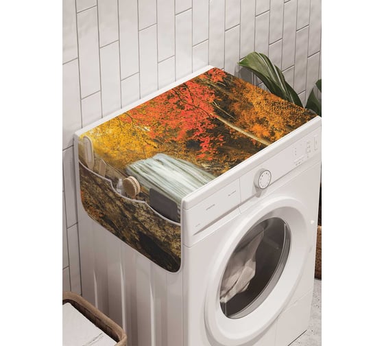 Органайзер для хранения Ambesonne "Найденный водопад" на стиральную машину, 45x120 см, cwm_19627 1