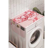 Органайзер для хранения Ambesonne "Коляска в цветах" на стиральную машину, 45x120 см, cwm_7806