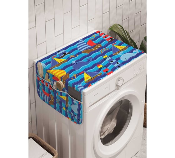 Органайзер для хранения Ambesonne "Маяки путеводители" на стиральную машину, 45x120 см, cwm_12512 1