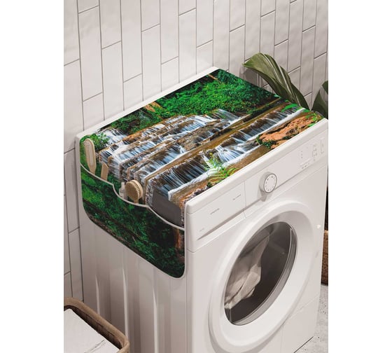 Органайзер для хранения Ambesonne "Весенний водопад" на стиральную машину, 45x120 см, cwm_21826 1