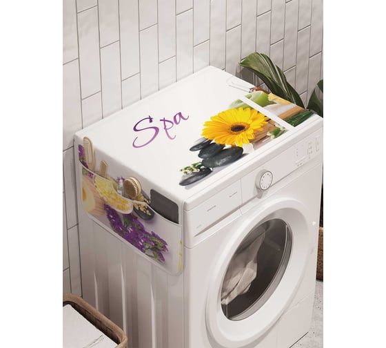 Органайзер для хранения Ambesonne "Спокойный отдых" на стиральную машину, 45x120 см, cwm_21854 1