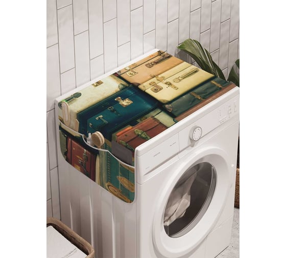 Органайзер для хранения Ambesonne "Багажный отсек" на стиральную машину, 45x120 см, cwm_13148 1