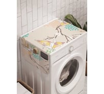 Органайзер для хранения Ambesonne "Фонари на ветках" на стиральную машину, 45x120 см, cwm_13120