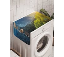 Органайзер для хранения Ambesonne "Дорога разделяет сутки" на стиральную машину, 45x120 см, cwm_21652