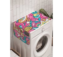 Органайзер для хранения Ambesonne "Красочные узоры" на стиральную машину, 45x120 см, cwm_14925