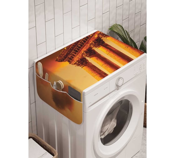 Органайзер для хранения Ambesonne "Руины империи" на стиральную машину, 45x120 см, cwm_20164 1