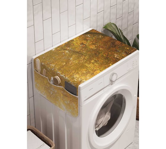 Органайзер для хранения Ambesonne "Осень приближается" на стиральную машину, 45x120 см, cwm_18845 1