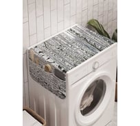 Органайзер для хранения Ambesonne "Иллюзия с березами" на стиральную машину, 45x120 см, cwm_18941