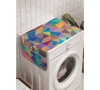 Органайзер для хранения Ambesonne "Геометрический витраж" на стиральную машину, 45x120 см, cwm_12468