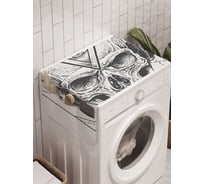 Органайзер для хранения Ambesonne "Масонский череп" на стиральную машину, 45x120 см, cwm_9754