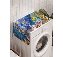 Органайзер для хранения Ambesonne "Купание с рыбами" на стиральную машину, 45x120 см, cwm_21286