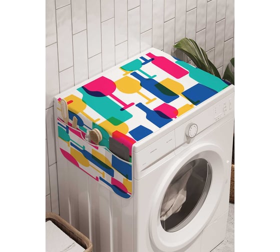 Органайзер для хранения Ambesonne "Винные краски" на стиральную машину, 45x120 см, cwm_9890 1