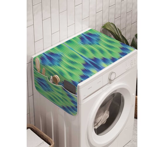 Органайзер для хранения Ambesonne "Узор зигзагом" на стиральную машину, 45x120 см, cwm_4745