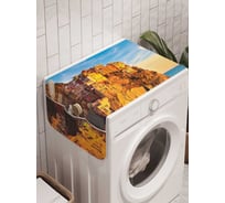 Органайзер для хранения Ambesonne "Город над морем" на стиральную машину, 45x120 см, cwm_19846