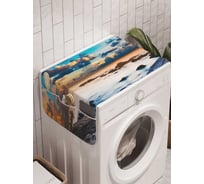 Органайзер для хранения Ambesonne "Каменный пляж под лунным светом" на стиральную машину, 45x120 см, cwm_15008