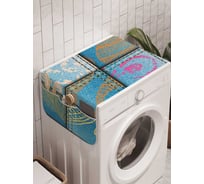 Органайзер для хранения Ambesonne "Яркие клетки" на стиральную машину, 45x120 см, cwm_18869