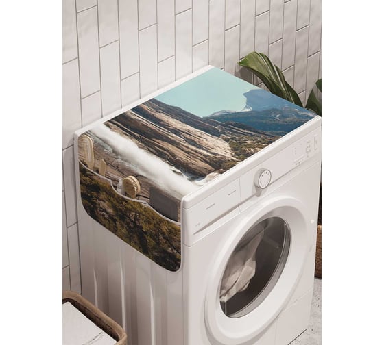Органайзер для хранения Ambesonne "Великие горы" на стиральную машину, 45x120 см, cwm_19032 1