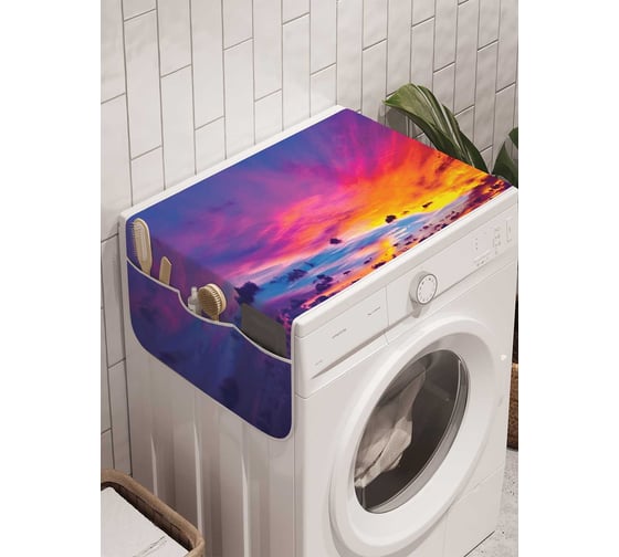 Органайзер для хранения Ambesonne "Небесные явления" на стиральную машину, 45x120 см, cwm_19658 1