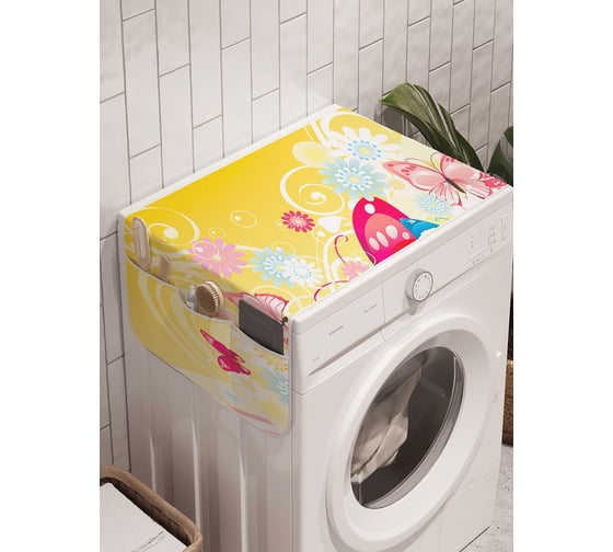 Органайзер для хранения Ambesonne "Парящие насекомые" на стиральную машину, 45x120 см, cwm_21759