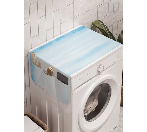 Органайзер для хранения Ambesonne "Снежный мир" на стиральную машину, 45x120 см, cwm_18896 1