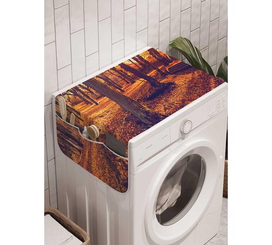 Органайзер для хранения Ambesonne "Яркая осень" на стиральную машину, 45x120 см, cwm_14625 1