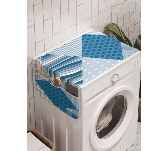 Органайзер для хранения Ambesonne "Текстурные ромбы" на стиральную машину, 45x120 см, cwm_19432 1