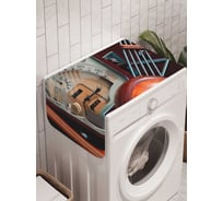 Органайзер для хранения Ambesonne "Ретро панель автомобиля" на стиральную машину, 45x120 см, cwm_9671