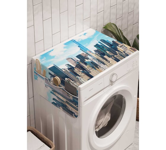Органайзер для хранения Ambesonne "Городской лес" на стиральную машину, 45x120 см, cwm_9617 1