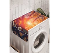 Органайзер для хранения Ambesonne "Древесный закат" на стиральную машину, 45x120 см, cwm_14624