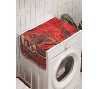 Органайзер для хранения Ambesonne "Царапанные цветки" на стиральную машину, 45x120 см, cwm_14755