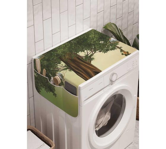 Органайзер для хранения Ambesonne "Качели волшебства" на стиральную машину, 45x120 см, cwm_6656 1