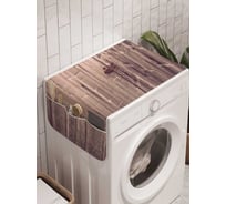 Органайзер для хранения Ambesonne "Деревянные ставни" на стиральную машину, 45x120 см, cwm_20163