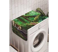 Органайзер для хранения Ambesonne "Лес во мху" на стиральную машину, 45x120 см, cwm_19694