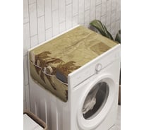 Органайзер для хранения Ambesonne "Городские пальмы" на стиральную машину, 45x120 см, cwm_7897