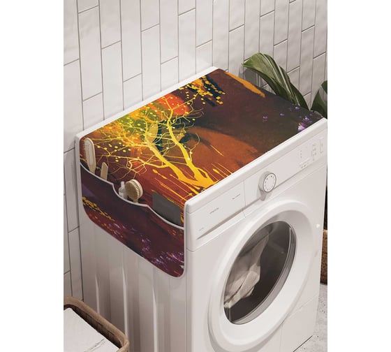 Органайзер для хранения Ambesonne "Таинственная сказочность" на стиральную машину, 45x120 см, cwm_21788 1