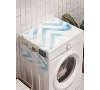 Органайзер для хранения Ambesonne "Потертые зигзаги" на стиральную машину, 45x120 см, cwm_5222