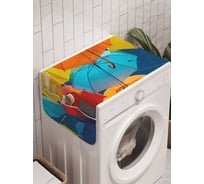 Органайзер для хранения Ambesonne "Зонтики радужных цветов" на стиральную машину, 45x120 см, cwm_21352