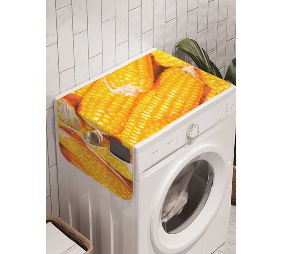 Органайзер для хранения Ambesonne "Кукурузные запасы" на стиральную машину, 45x120 см, cwm_9967 1
