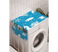 Органайзер для хранения Ambesonne "Морская природа" на стиральную машину, 45x120 см, cwm_21719