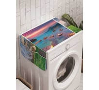 Органайзер для хранения Ambesonne "Мир во всей красе" на стиральную машину, 45x120 см, cwm_19040