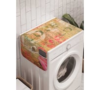 Органайзер для хранения Ambesonne "Цветочная композиция" на стиральную машину, 45x120 см, cwm_14770