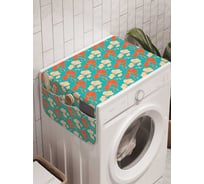 Органайзер для хранения Ambesonne "Каменные узоры" на стиральную машину, 45x120 см, cwm_30634