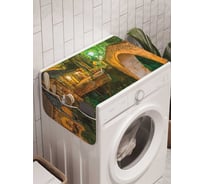 Органайзер для хранения Ambesonne "Ночной мост" на стиральную машину, 45x120 см, cwm_19700