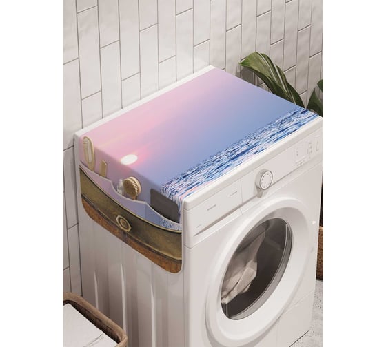 Органайзер для хранения Ambesonne "За бортом закат" на стиральную машину, 45x120 см, cwm_7094 1